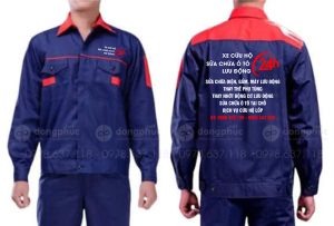 May và in đồng phục bảo hộ Xe cứu hộ Sửa chữa ô tô Lưu động 24h