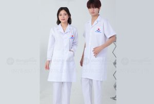 May và in đồng phục y tế Trung tâm sức khỏe nghề nghiệp SKNN