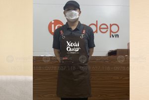 May và in tạp dề Quán Xoài Quéo Fruit