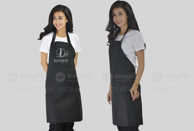 May và in tạp dề đồng phục LemaiDecor