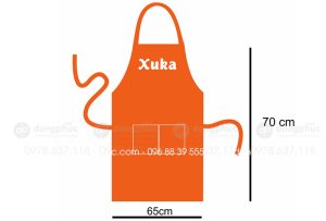 May và in tạp dề Quán Xuka