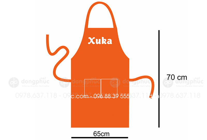 May và in tạp dề Quán Xuka