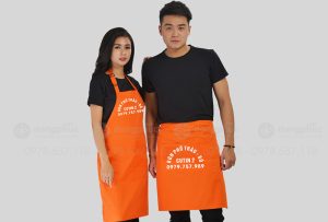 May và in tạp dề Quán Bún phở trâu - bò Cutin 2