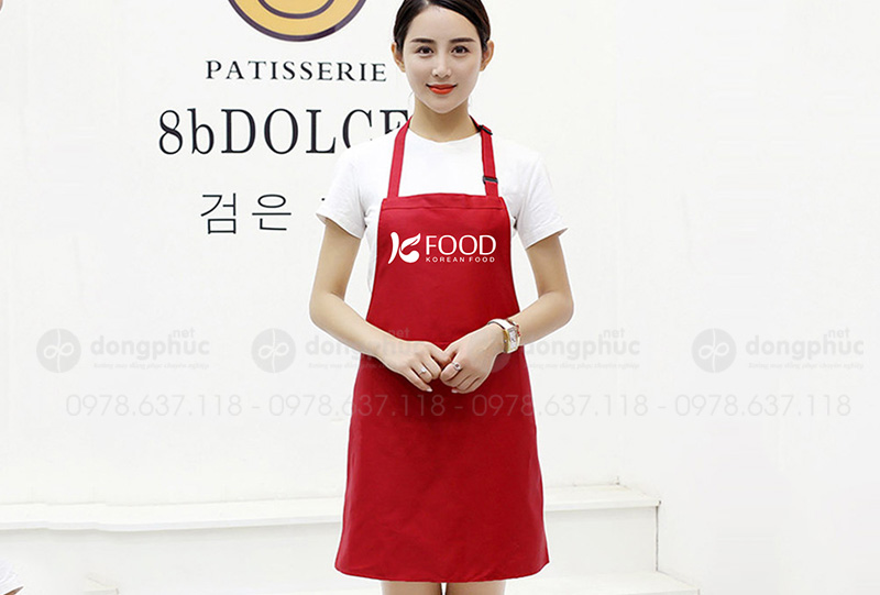 May và in tạp dề Nhà hàng Korean Food