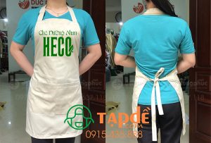 May và in tạp dề Quán chè dưỡng nhan Heco