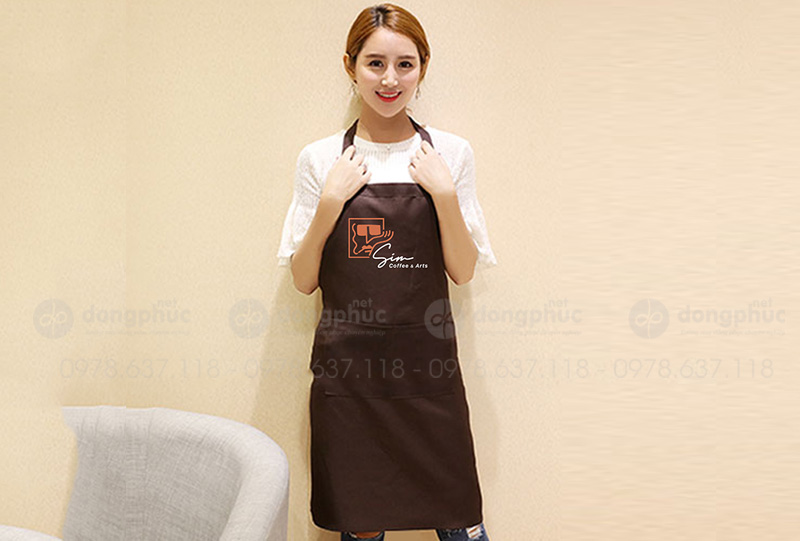 May và in tạp dề Quán Coffee&Arts SIM