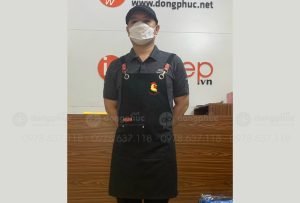 May và in tạp dề Quán Gà Mạnh Hoạch