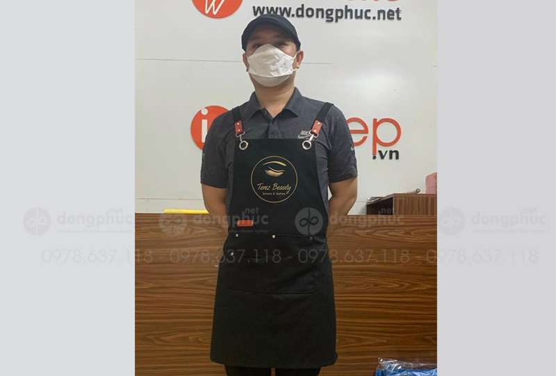 May và in tạp dề Quán Terez Beauty