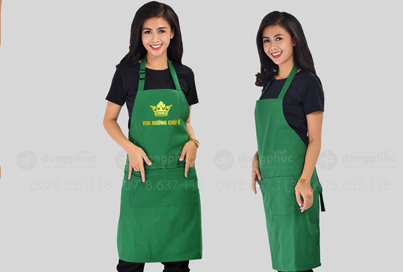 May và in tạp dề Quán Vua nướng Chú Ề