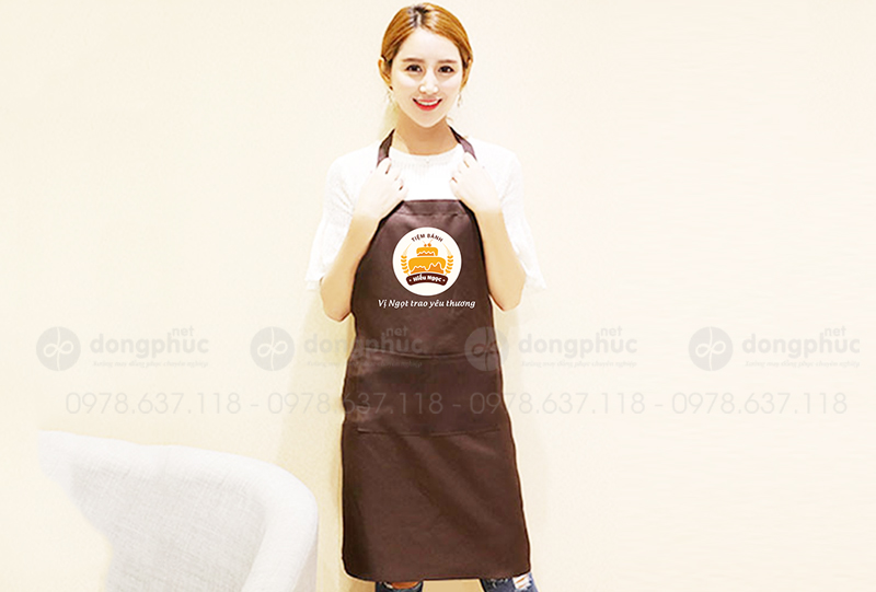 May và in tạp dề Tiệm bánh Hiếu Ngọc