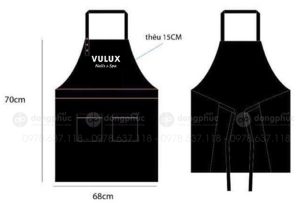 May và in tạp dề Tiệm Nail Spa Vulux