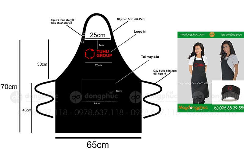 May và in tạp dề Tuhu Group