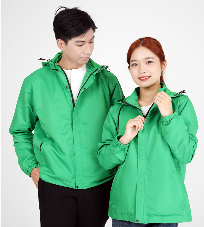 Áo gió đồng phục - xanh lá