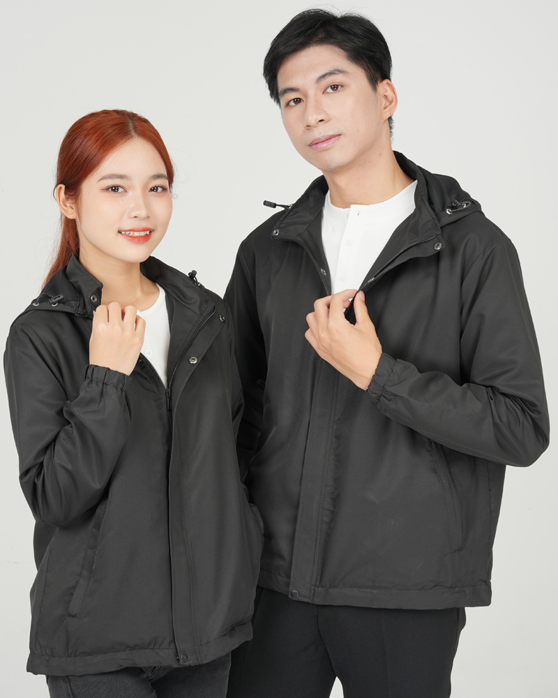 Áo gió đen đồng phục