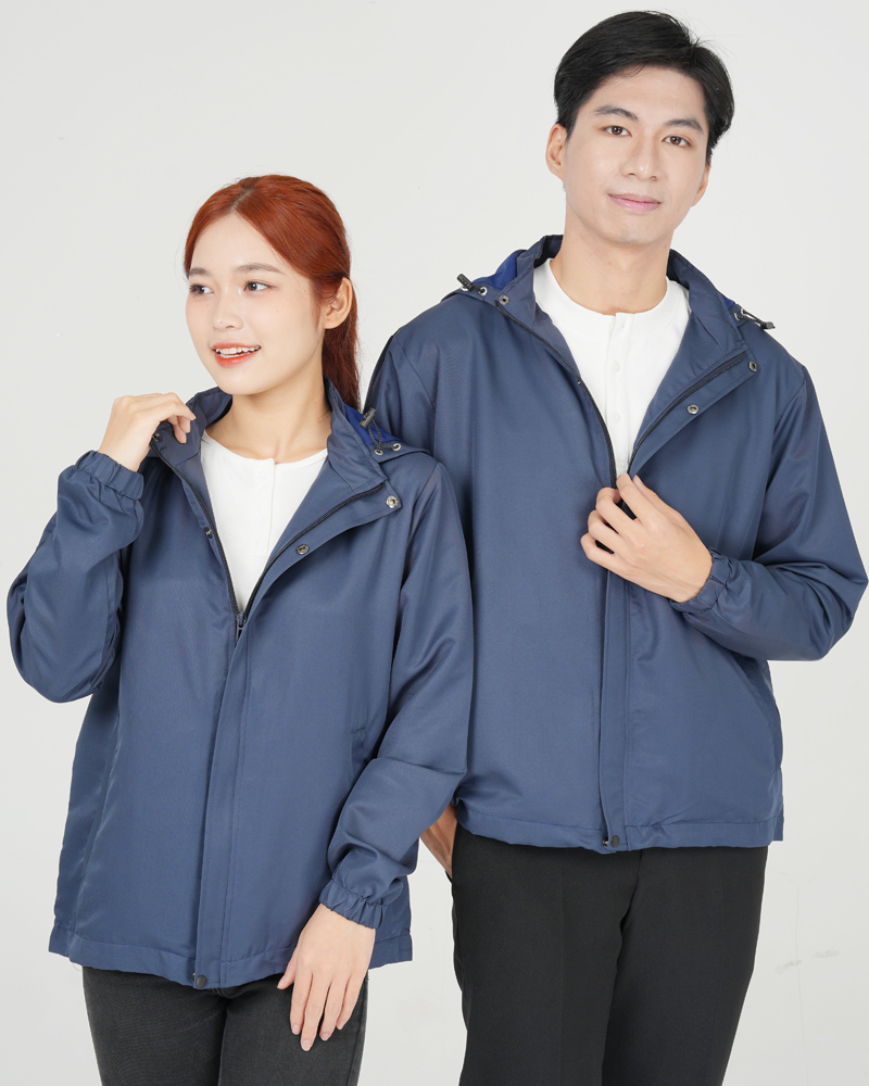 Áo gió xanh tím than