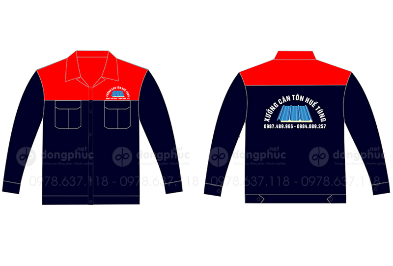 May và in áo bảo hộ Xưởng cán tôn Huế Tùng