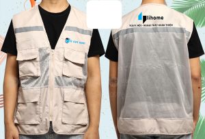 May và in áo gile Công ty Nội ngoại thất Lihome