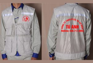 May và in áo gile Công ty TNHH PCCC và cơ điện Tú Anh