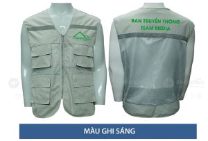 May và in áo gile màu ghi sáng Hội người Việt Nam Toyama