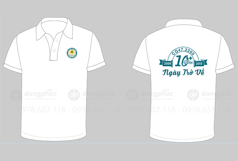 May và in áo Lớp CQ47 2205 Học viện tài chính 10 năm Ngày trở về