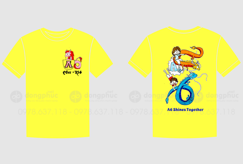 May và in áo đồng phục Lớp A5 K14 CG