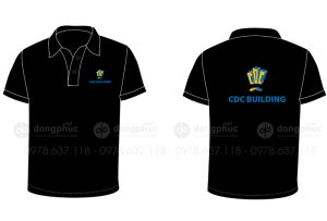 May và in áo phông cổ bẻ Công ty CDC Building