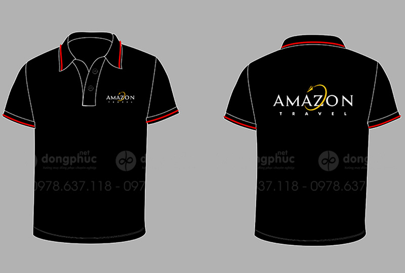 May và in áo phông đồng phục Amazon Travel