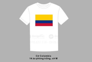 May và in áo phông đồng phục Cờ Colombia