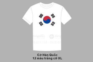May và in áo phông đồng phục Cờ Hàn Quốc