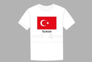 May và in áo phông đồng phục Cờ Turkish