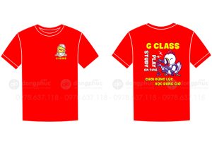 May và in áo phông đồng phục cổ tròn G Class