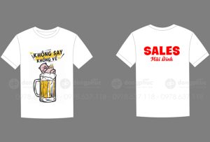 May và in áo phông đồng phục Sales Mãi đỉnh