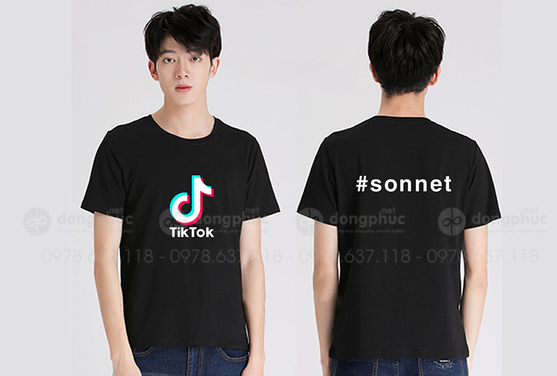 May và in áo phông đồng phục Tiktok Sonnet