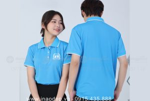 May và in áo phông màu xanh da trời Quán bia Nam Long