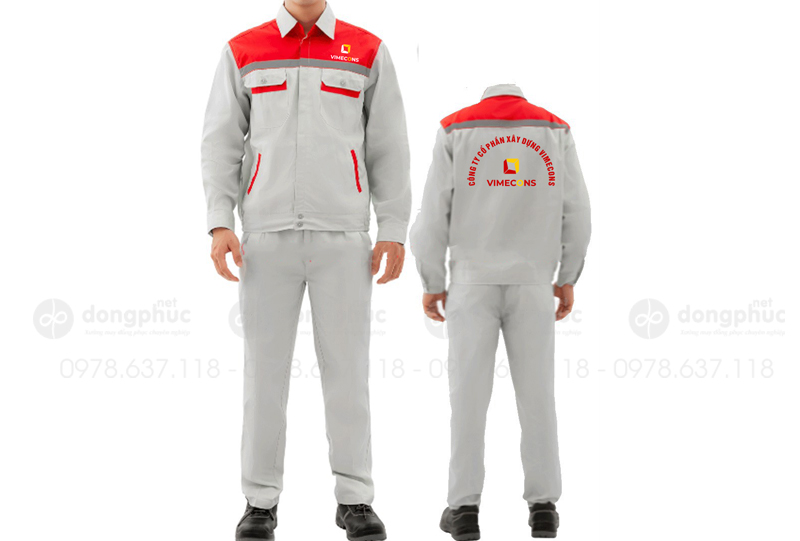 May và in đồng phục bảo hộ Công ty cổ phần xây dựng Vimecons