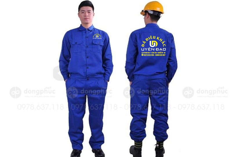 May và in đồng phục bảo hộ Đá điêu khắc Uyên Đạo