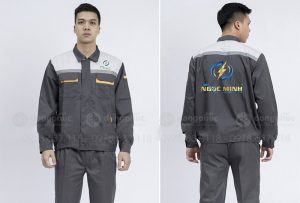 May và in đồng phục bảo hộ Điện máy Ngọc Minh