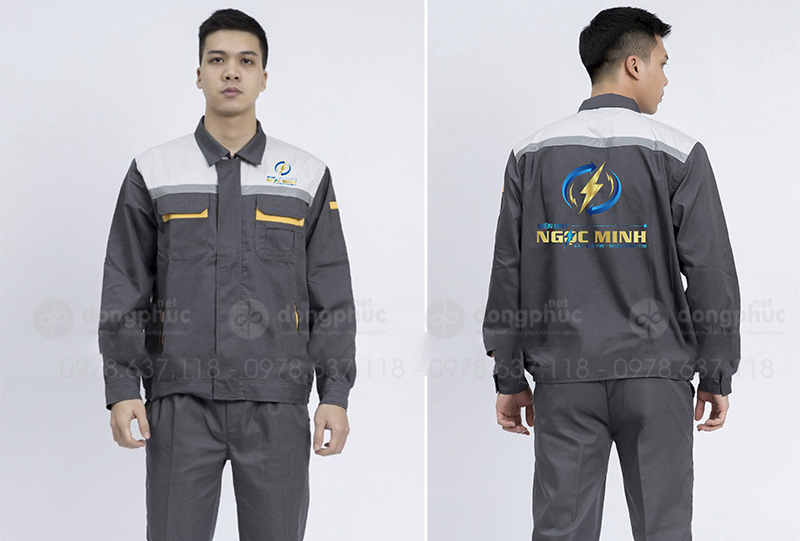 May và in đồng phục bảo hộ Điện máy Ngọc Minh