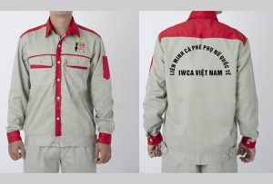 May và in đồng phục bảo hộ Liên minh cà phê phụ nữ quốc tế IWCA Việt Nam