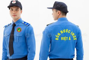 May và in đồng phục bảo vệ Công ty Bồn nước Inox Việt Á