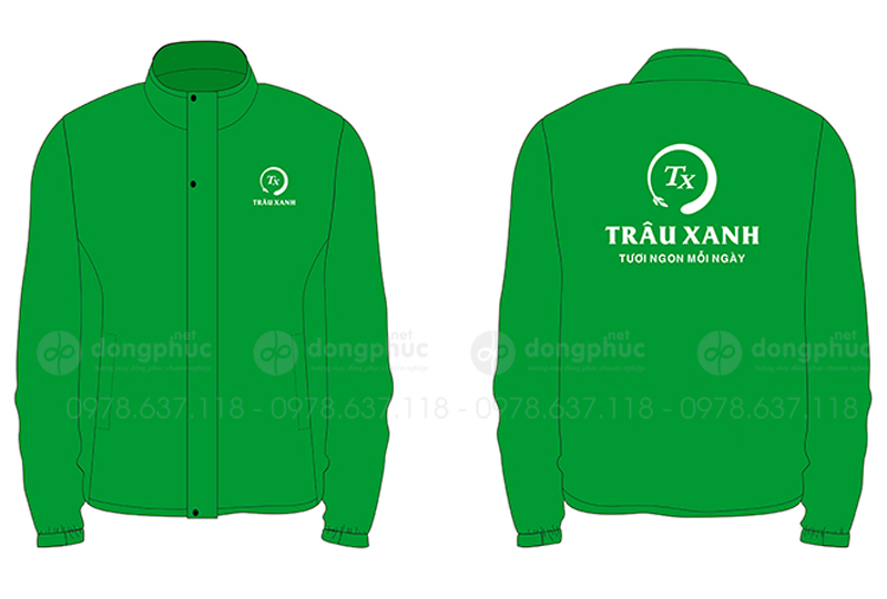 May và in đồng phục dài tay Quán Trâu Xanh