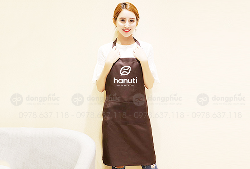 May và in tạp dề đồng phục Hanuti