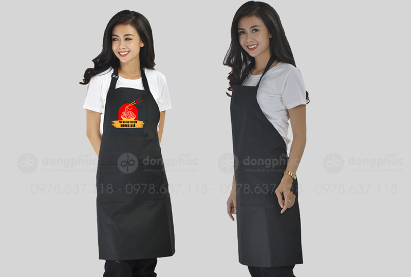 May và in tạp dề Quán phở bò gia truyền Hương Quê