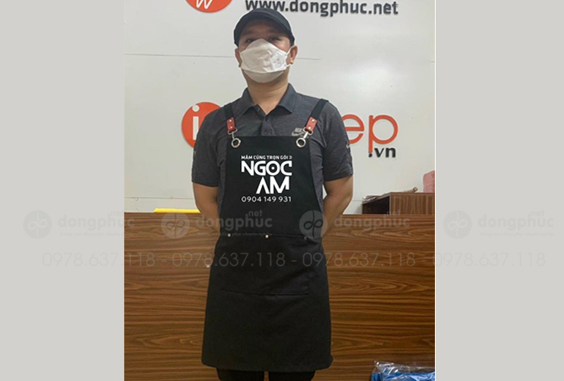 May và in tạp dề Cửa hàng Mâm cỗ trọn gói Ngọc Am