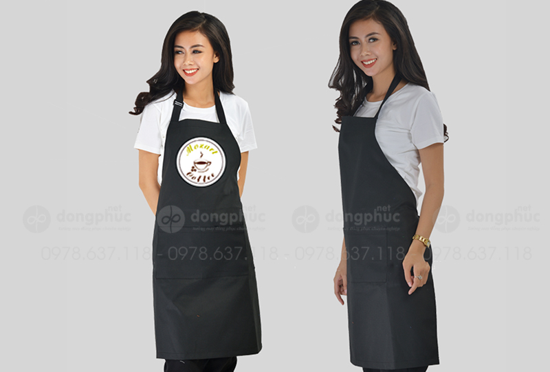 May và in tạp dề Quán Coffee Mozart