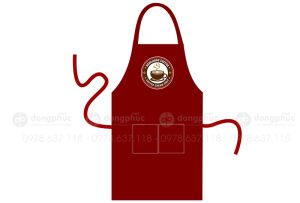 May và in tạp dề Quán Newlands Coffee