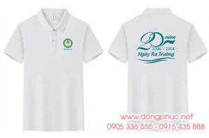 May và In áo Lớp K38.11.07 Học viện Tài chính kỉ niệm 20 năm Ngày ra trường