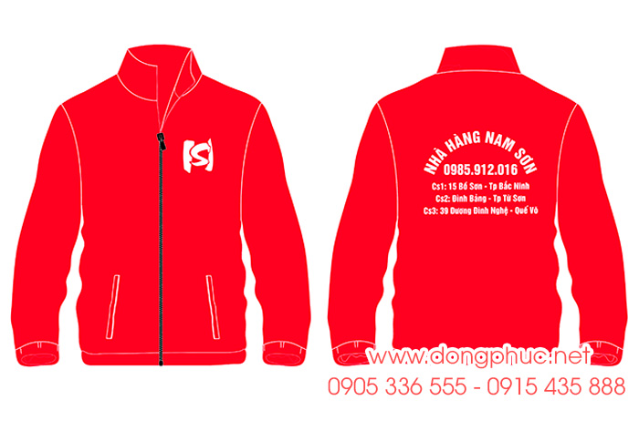 May và In áo khoác Nhà hàng Nam Sơn