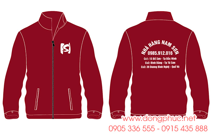 May và In áo khoác Nhà hàng Nam Sơn