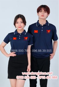 May và In áo màu xanh than In lá cờ đỏ sao vàng kỉ niệm 80 năm Cách mạng tháng 8 - Quốc Khánh 2-9
